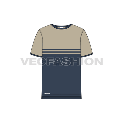 Mens Round Neck Ringer Tee