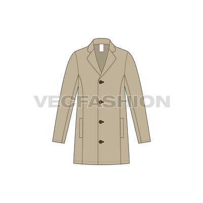 Mens Clutch Coat front view