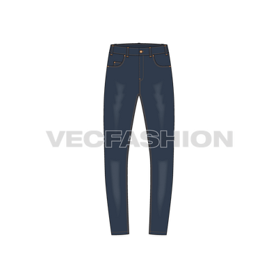 Mens Skinny Fit Denim Jeans
