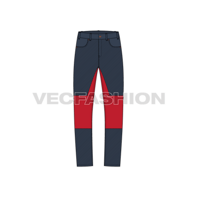 Mens Slim Cut Fit Denim Jeans