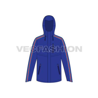 Mens Snow And Ski Jacket front view