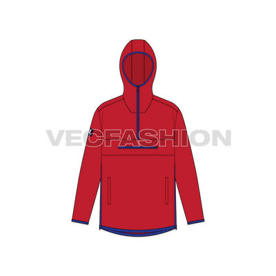 Mens Sport Anorak Jacket front view