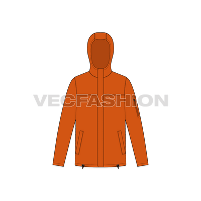Mens Sport Hooded Jacket