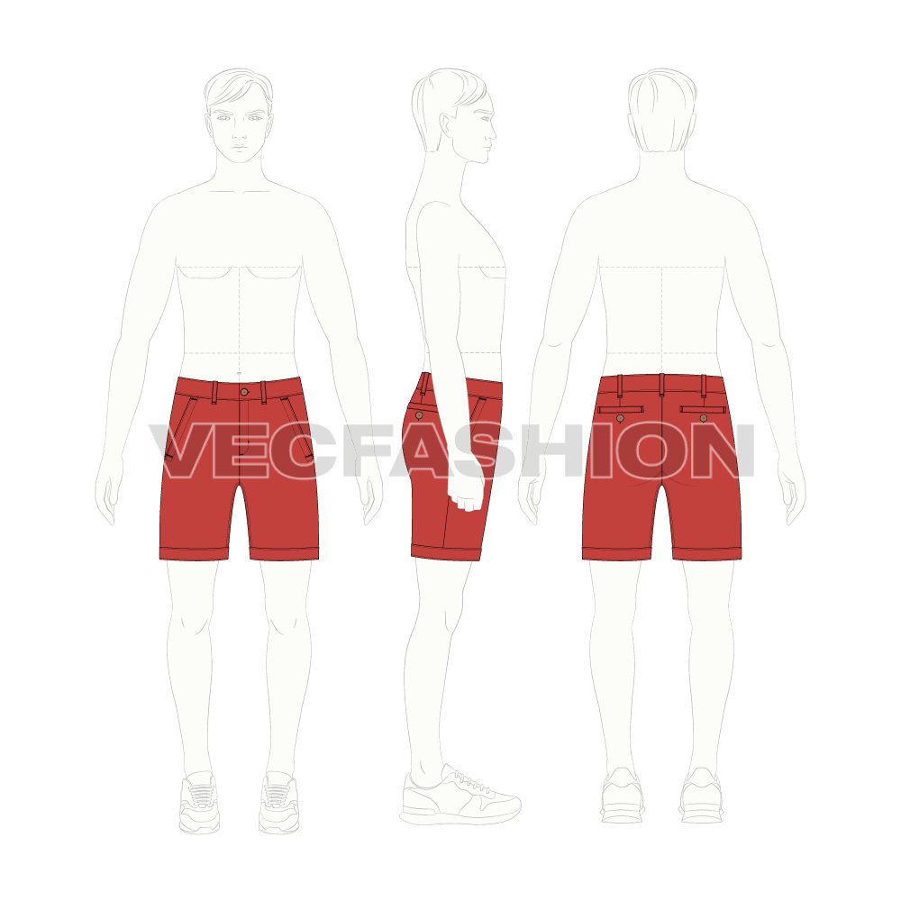 Mens Straight Fit Shorts