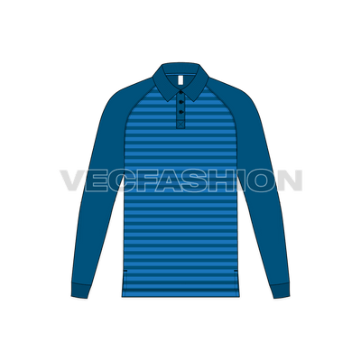 Mens Striped Polo Shirt