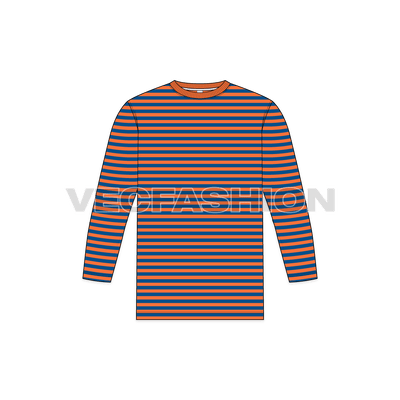 Mens Tee With 3/4 Sleeves