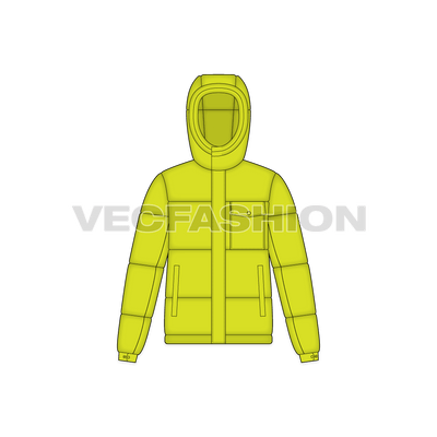Mens Thick Climbing Jacket front view