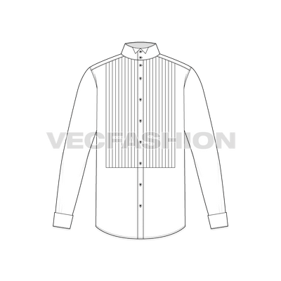 Mens Tuxedo Shirt