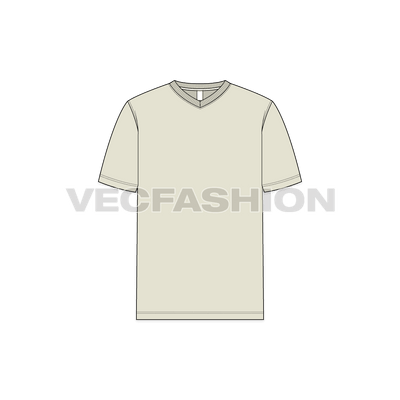 Mens V-Neck T-Shirt front view