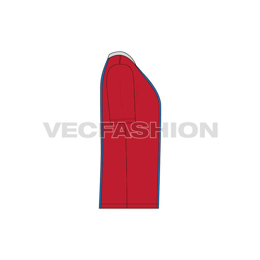 Mens V-Neck T-Shirt Straight Fit