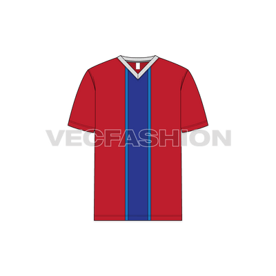 Mens V-Neck T-Shirt Straight Fit