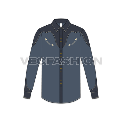 Mens Western Shirt