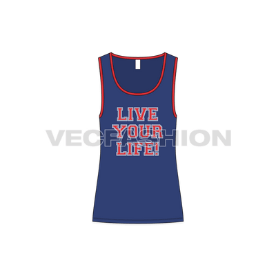 Mens Wide Neck Gym Tank