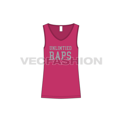 Mens Wide V-Neck Gym Tank
