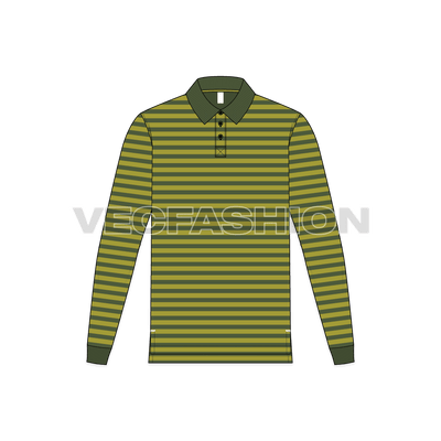 Mens Yarn Dyed Polo Shirt