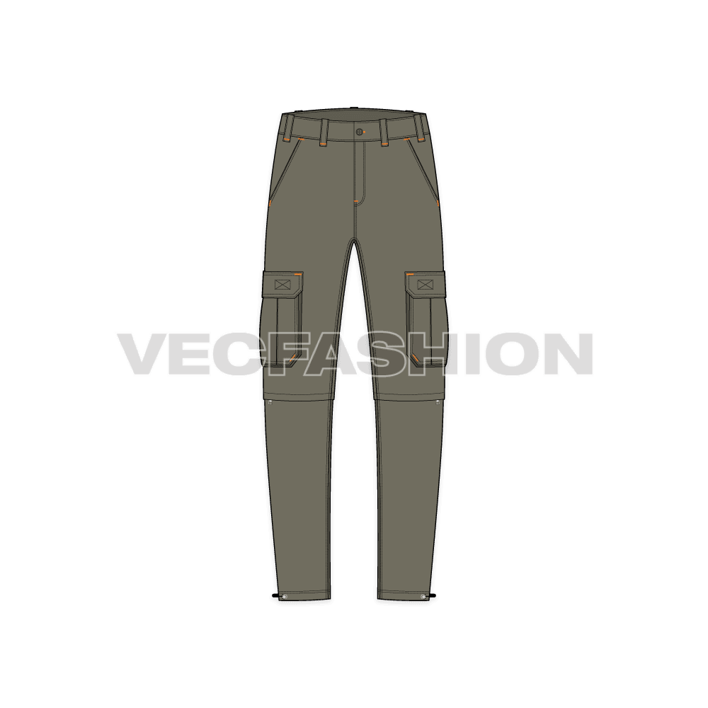 Mens Zip-Off Cargo Pants