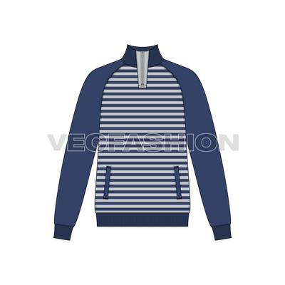 Mock Neck Sweatshirt Pullover