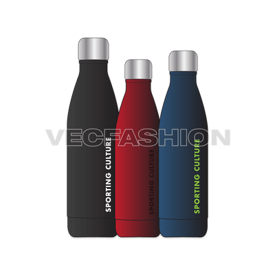 A new vector template for Sport Water Bottles, it is  rendered in 3 colors and in different sizes.