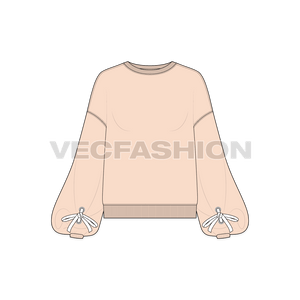 Women Baggy Pullover Sweater Vector Set