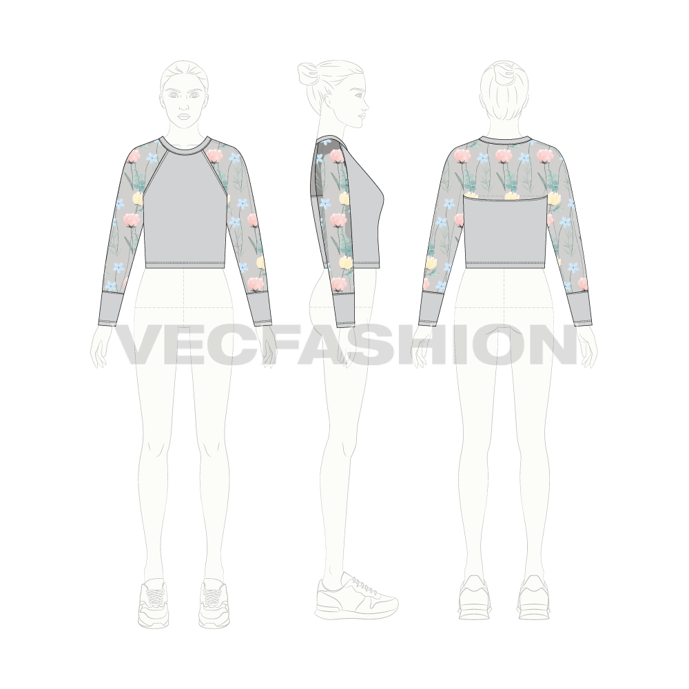 Womens Floral Embroidered Sheer Mesh Top