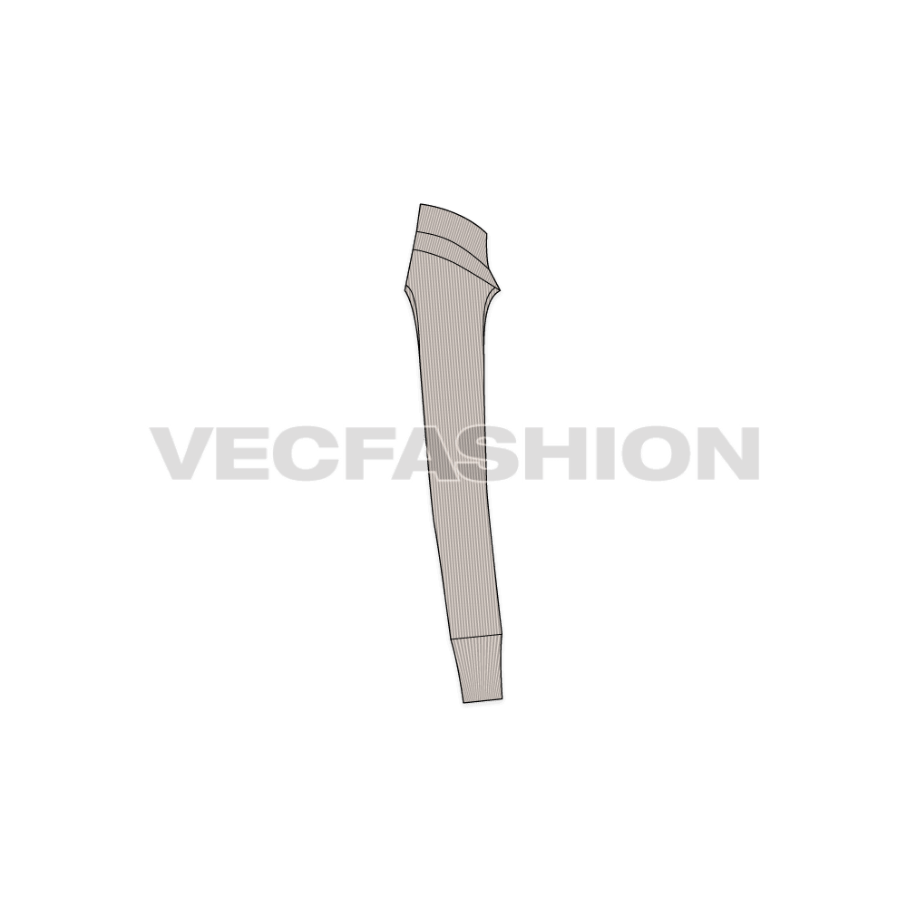 A vector template for Women's Knitted Arm Warmer Sweater. It is a small but cool piece to add to your wardrobe and for designers. They can download this and add their touch of creativity on it!