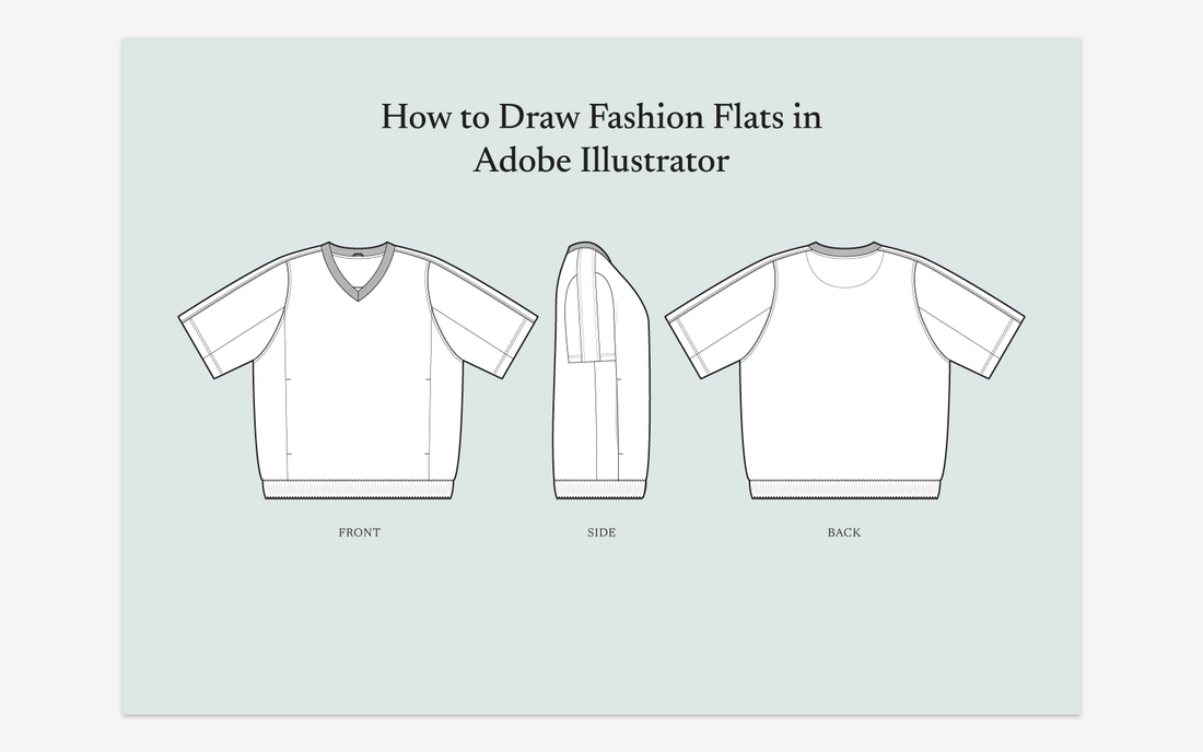 how to draw fashion flats in adobe illustrator