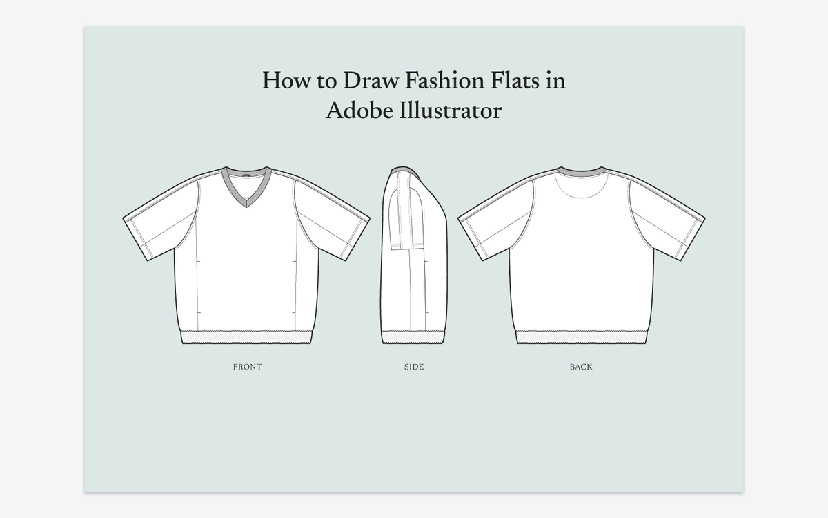 how to draw fashion flats in adobe illustrator