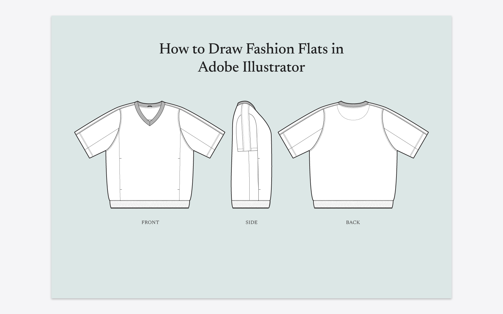 how to draw fashion flats in adobe illustrator