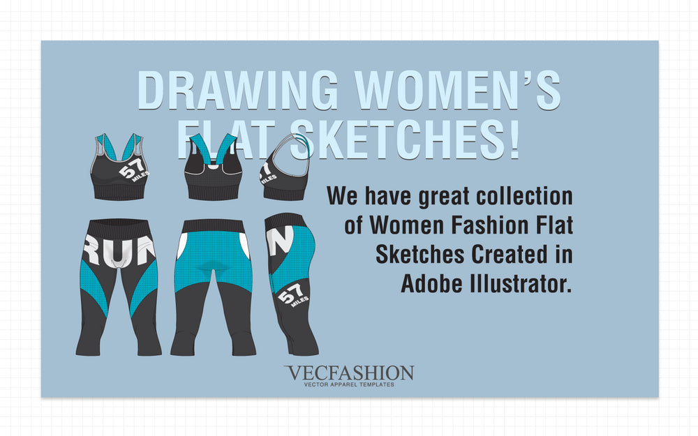 Draw Women's Fashion Flats with Vector Graphics