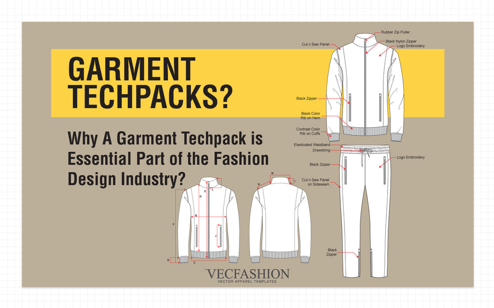 Garment Tech Packs Template - Streamline Your Product Design - VecFashion