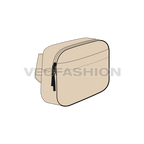 Bum bag flat sketch, view 2