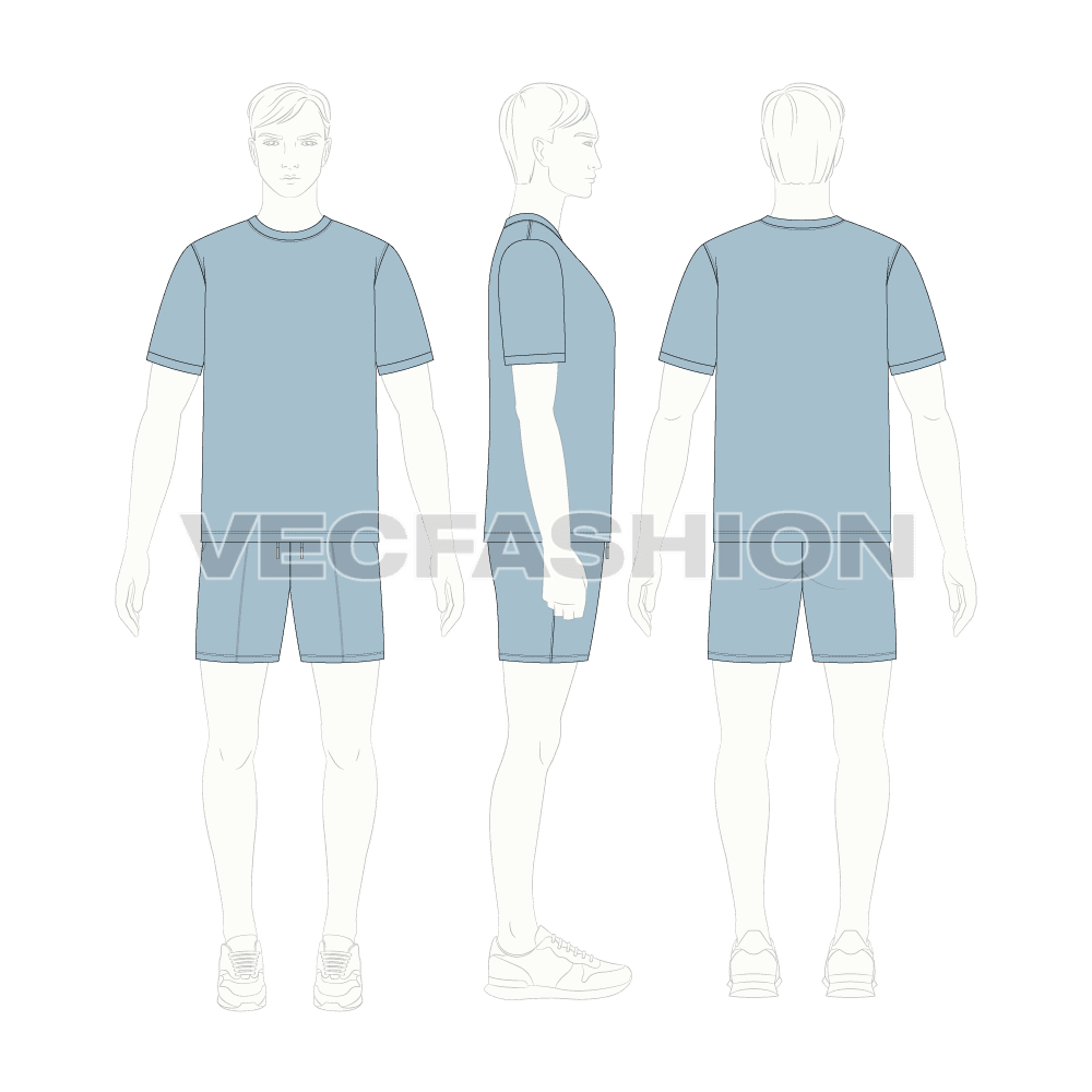 Mens Loungewear Vector Clothing Set