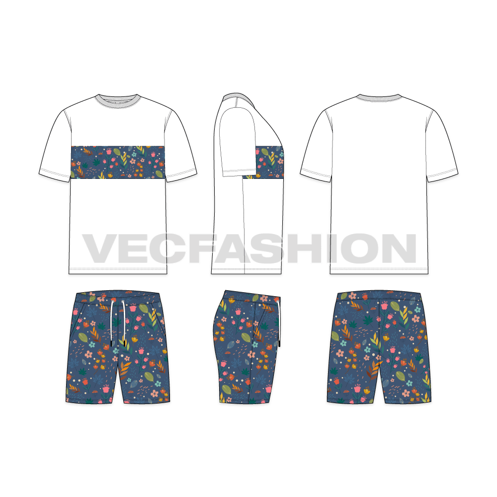 Set of Melange Gray Fabrics - VecFashion