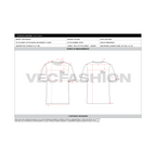Mens Round Neck T-shirt Tech pack Template - POM or Points Of Measure sheet