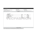 Mens Round Neck T-shirt Tech pack Template - BOM sheet