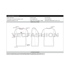 Mens Round Neck T-shirt Tech pack Template - design callout sheet
