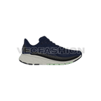 Mens running sneakers, fabric top flat sketch, view 1