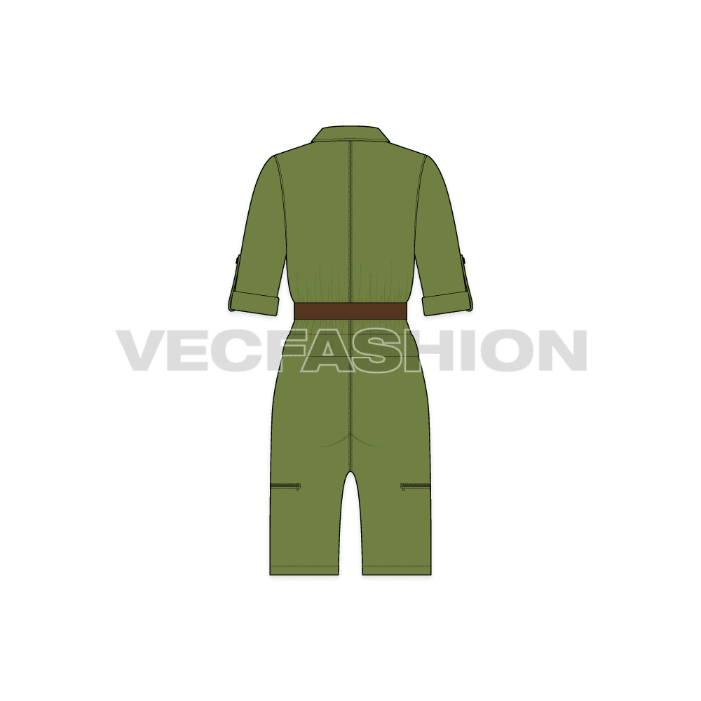 Women Boiler Suit With Shorts