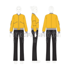 Women Bomber Jacket Flat Sketch flat sketch, croqui sketch