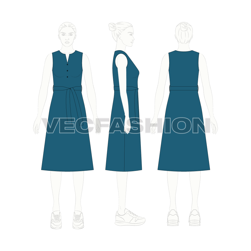 Women Green Printed Straight Sleeveless Kurta – Nayo Clothing