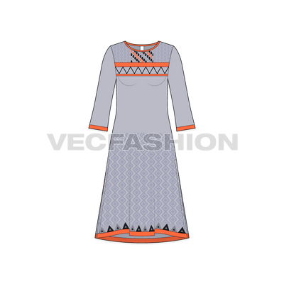 Womens Kurti Shirt Dress