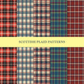 1st set of 5 scottish plaids flat sketch