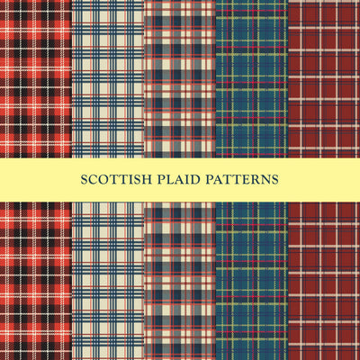 1st Set of 5 Scottish Plaids
