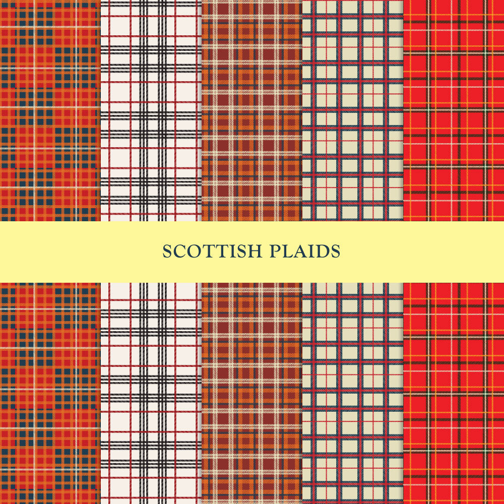 2nd Set of 5 Scottish Plaids