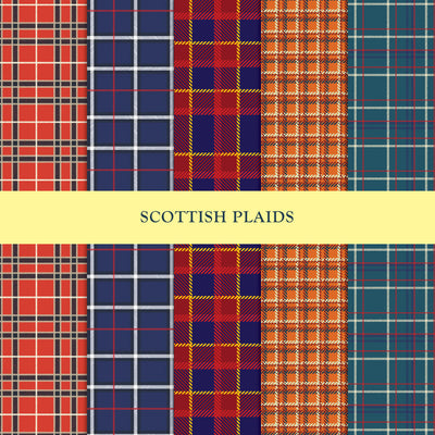 3rd Set of 5 Scottish Plaids