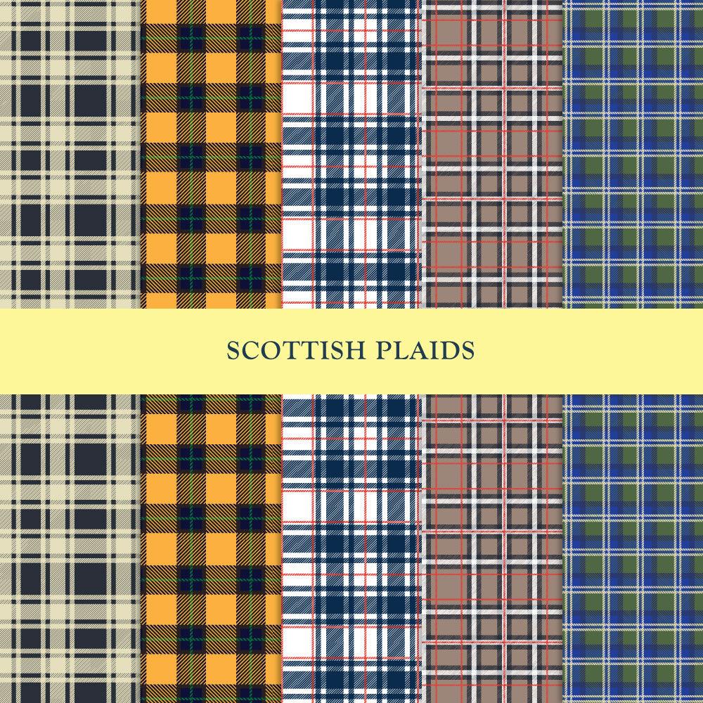 5th Set of 5 Scottish Plaids