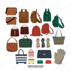 Bags, Accessories & Headwear Bundle flat sketch, view 3