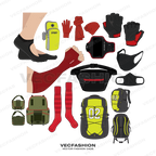 Bags, Accessories & Headwear Bundle flat sketch, view 5