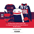 New York Girl Fashion Set vector hoodie, vector jumper, vector sweatshirt, vector hat, sports bra 