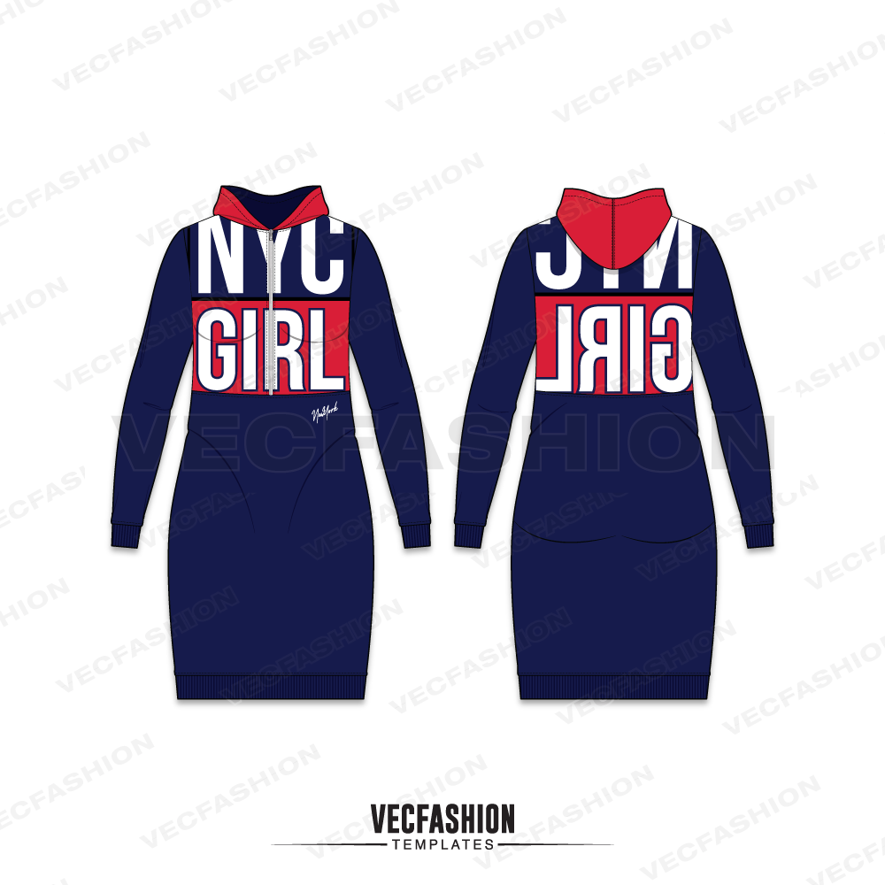 New York Girl Fashion Set vector hoodie, vector jumper, vector sweatshirt, vector hat, sports bra, view 5